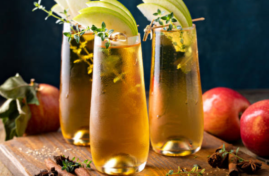 Sparkling Spiced Apple and Pear