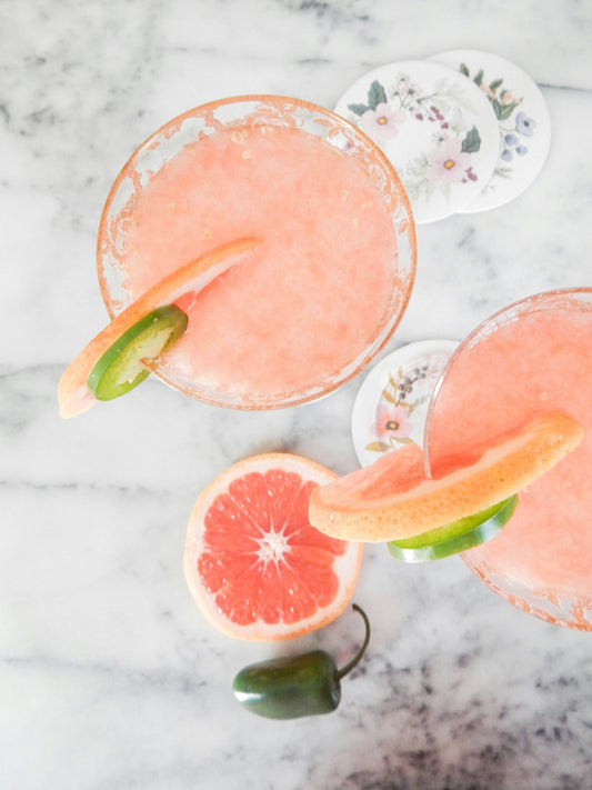 Spicy Jalapeno Grapefruit Margarita